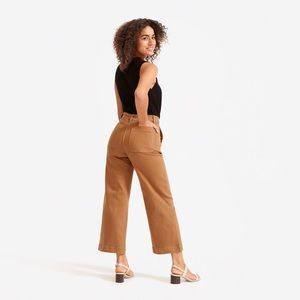 SOLD Everlane Wide Leg Crop Size 00 Regular Ochre